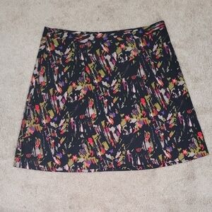 Lane Bryant Size 20 Abstract Print Polyester/Spandex A Line Skirt 24" Long
